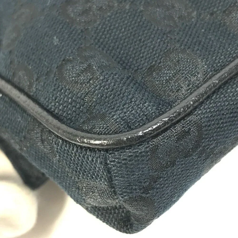 GUCCI GG Belt bag body bag Waist Pouch GGCanvas / Leather Black